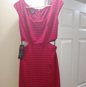 Bebe cut out side cocktail dress